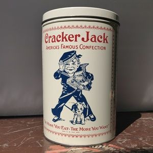 Large Vintage Cracker Jack Tin